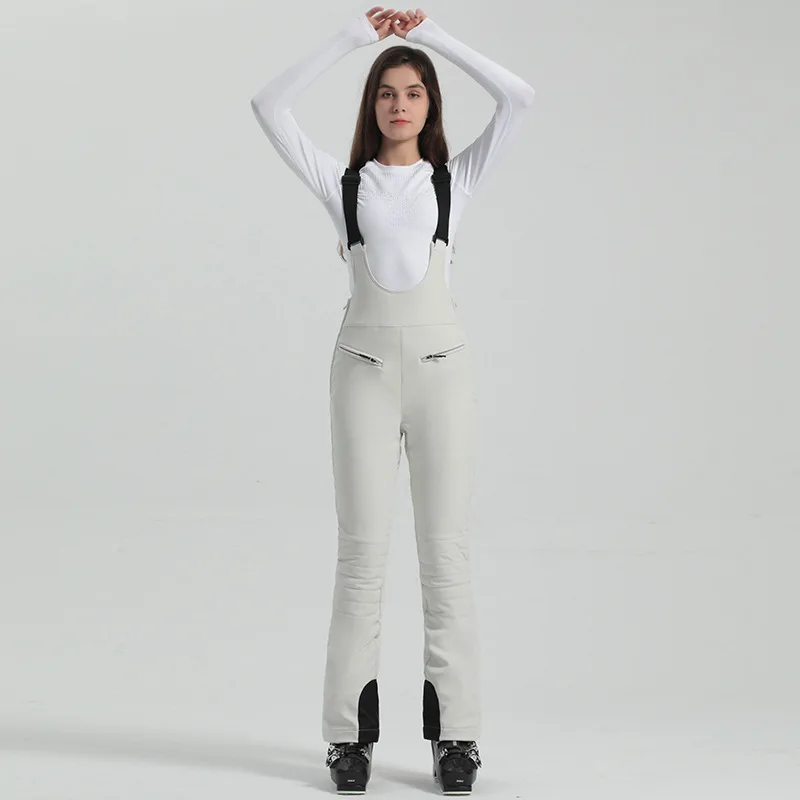 Damen Hose | Ausführung mit Trägern und elastischem Bund