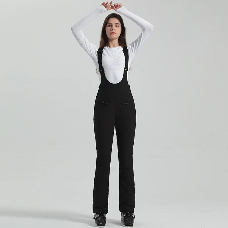 Damen Hose | Ausführung mit Trägern und elastischem Bund
