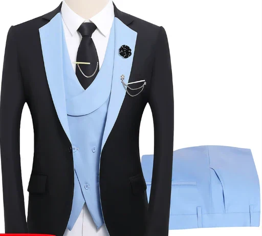 Herren Anzugensemble | dreiteiliges Set aus Jacke Weste und Hose