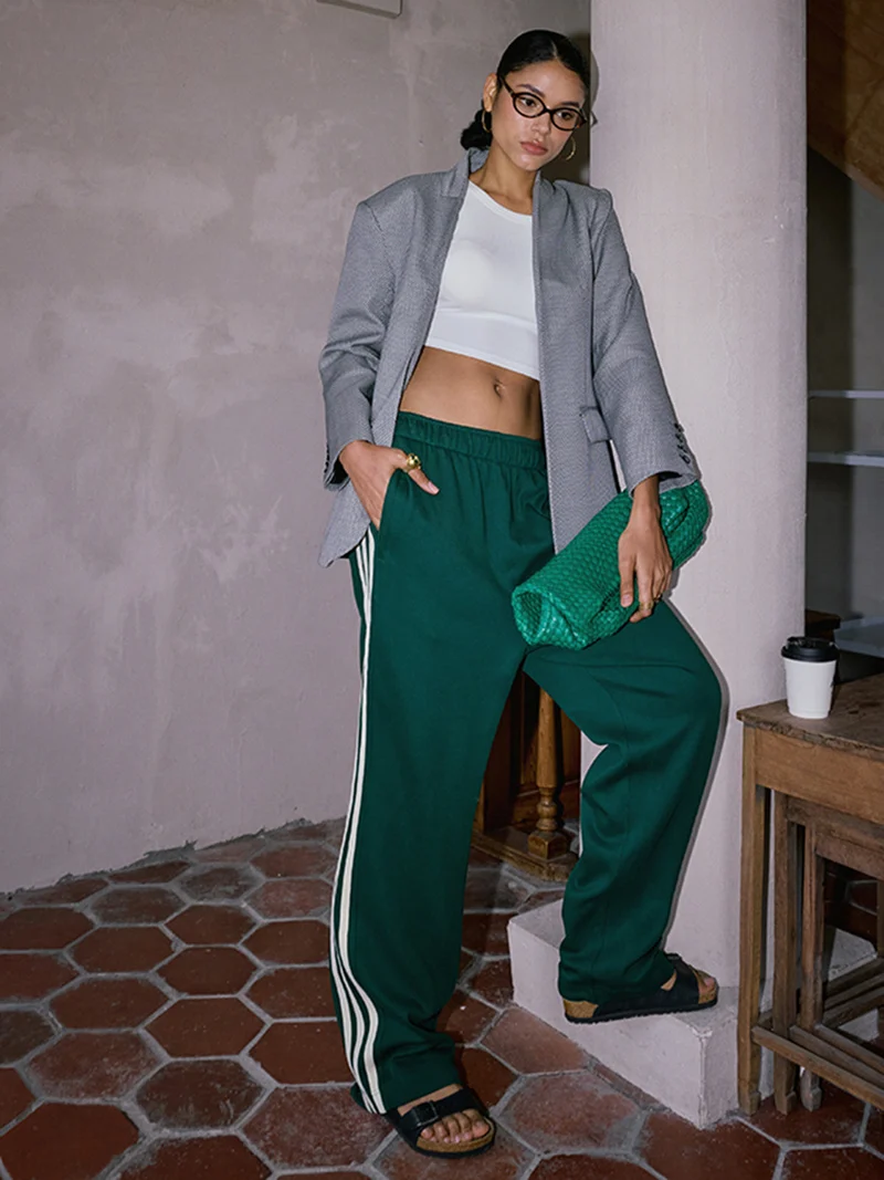 Damen Pantalon | Hohe Taille mit geraden Linien