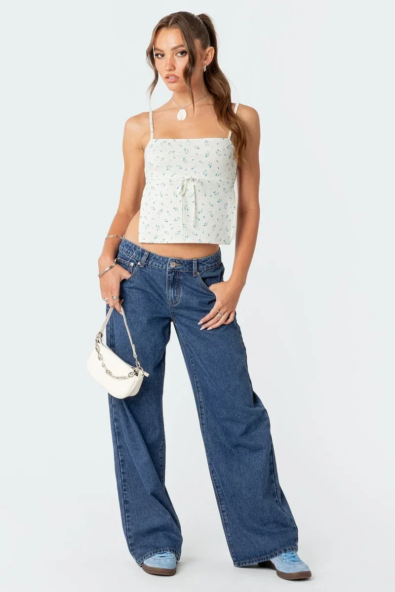 Damen Jeans | Niedrige Taille mit geradem Beinverlauf