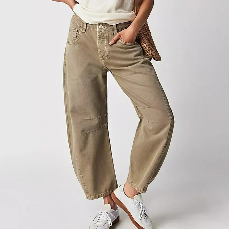 Damen Hose | Weit geschnittene Ausführung mit gerader Form