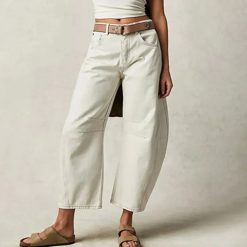 Damen Hose | Weit geschnittene Ausführung mit gerader Form