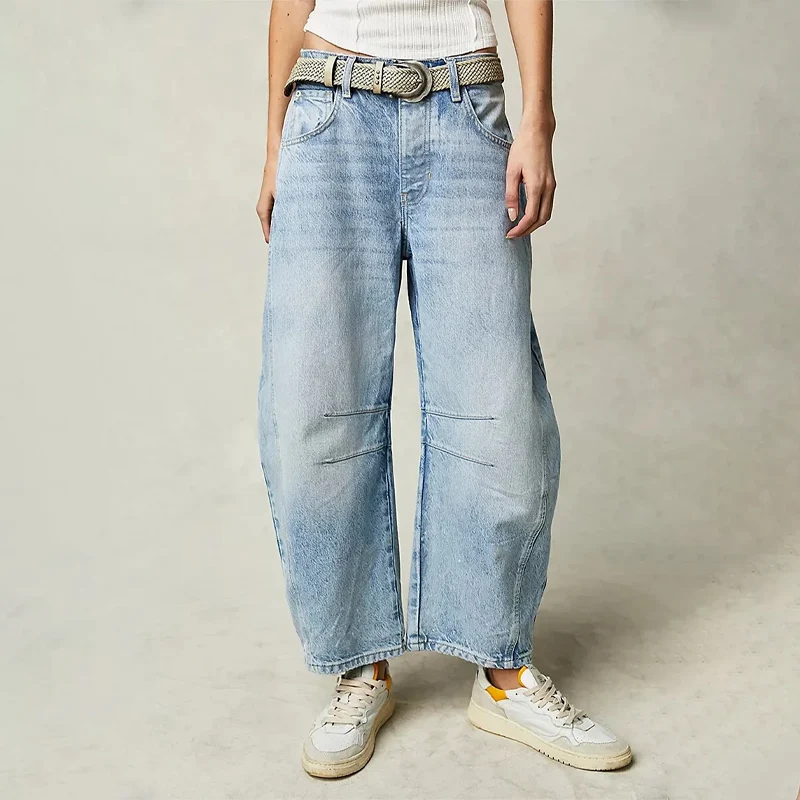 Damen Hose | Weit geschnittene Ausführung mit gerader Form