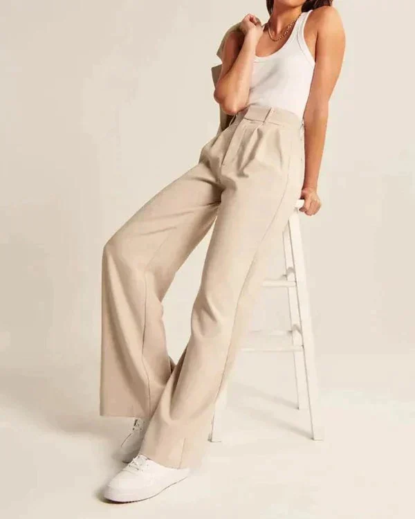 Damen Pantalon | Weite Beine mit hoher Taille