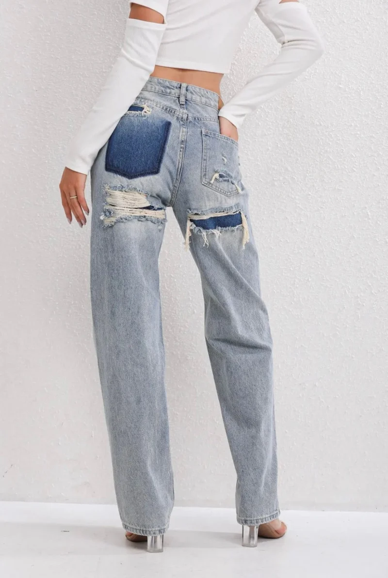 Damen Jeans | Ausführung mit strukturierten Oberflächenelementen