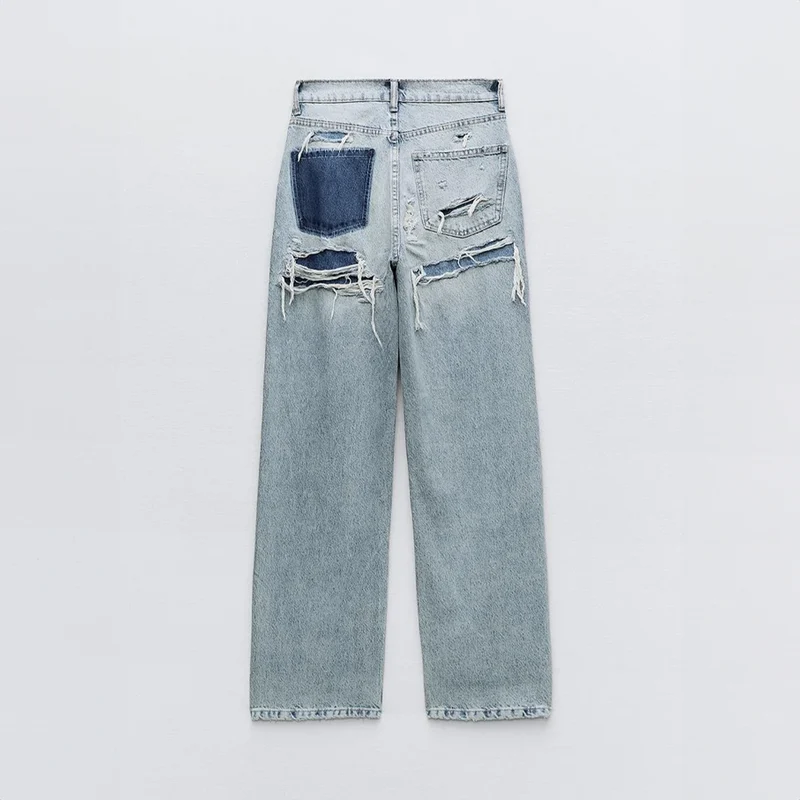 Damen Jeans | Ausführung mit strukturierten Oberflächenelementen