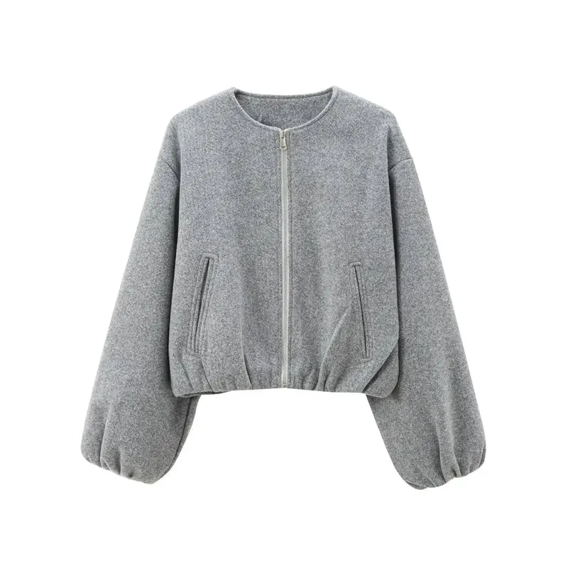 Damen Jacke | Kurze Ausführung mit Reißverschluss