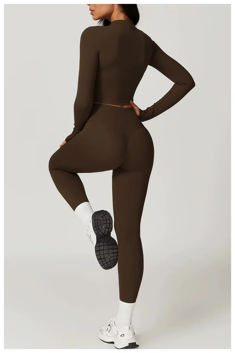 Damen Sportset | Dreiteilige Ausführung mit Weste, Oberteil und Hose