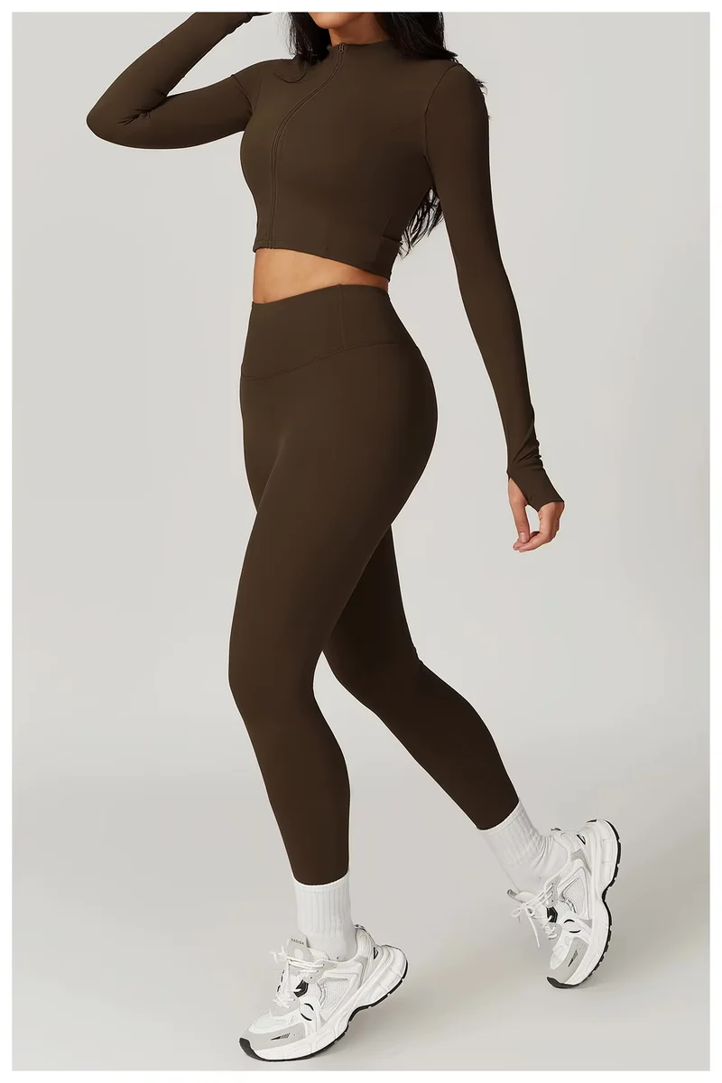 Damen Sportset | Dreiteilige Ausführung mit Weste, Oberteil und Hose