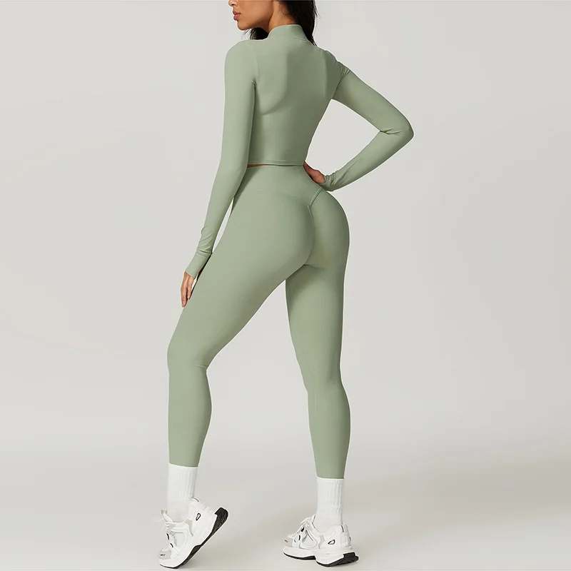 Damen Sportset | Dreiteilige Ausführung mit Weste, Oberteil und Hose