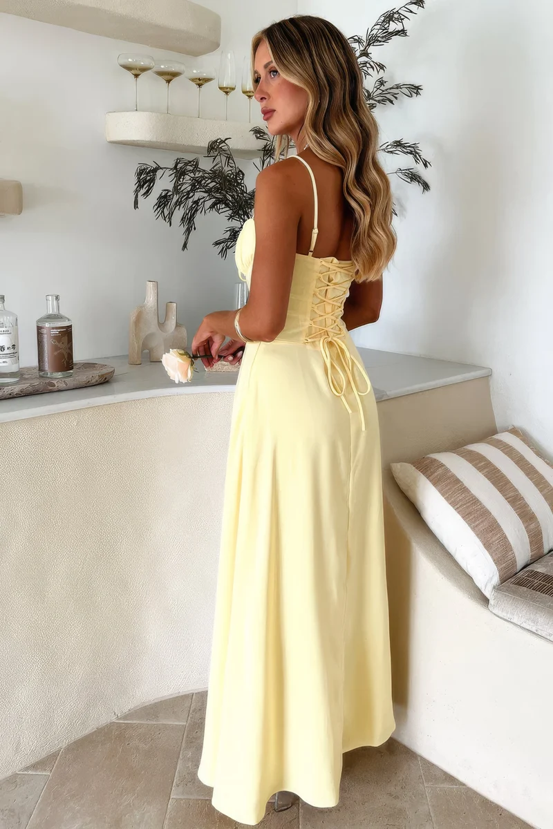Damen Kleid | Ärmellose Ausführung in Maxi-Länge