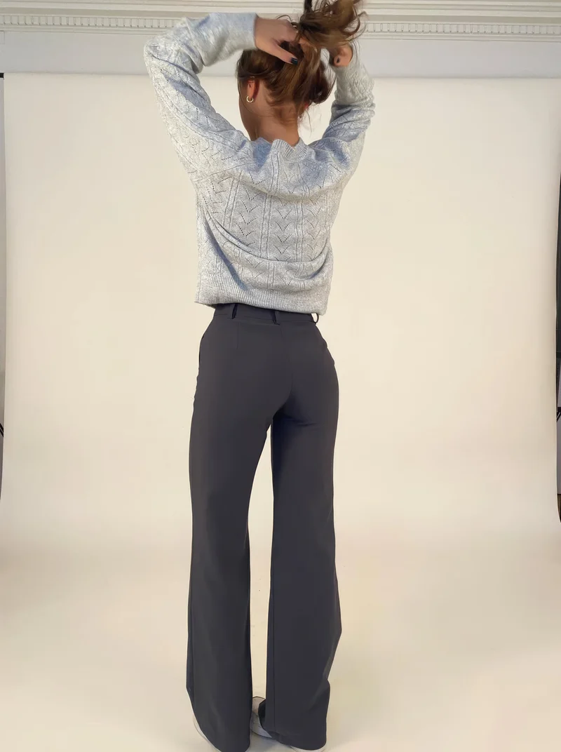 Damenhose | Hohe Taille mit geraden Beinen