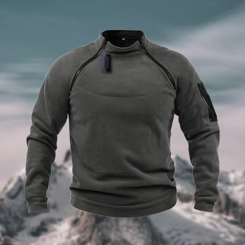 Herren Fleecepullover | winddichte Ausführung mit gerader Form
