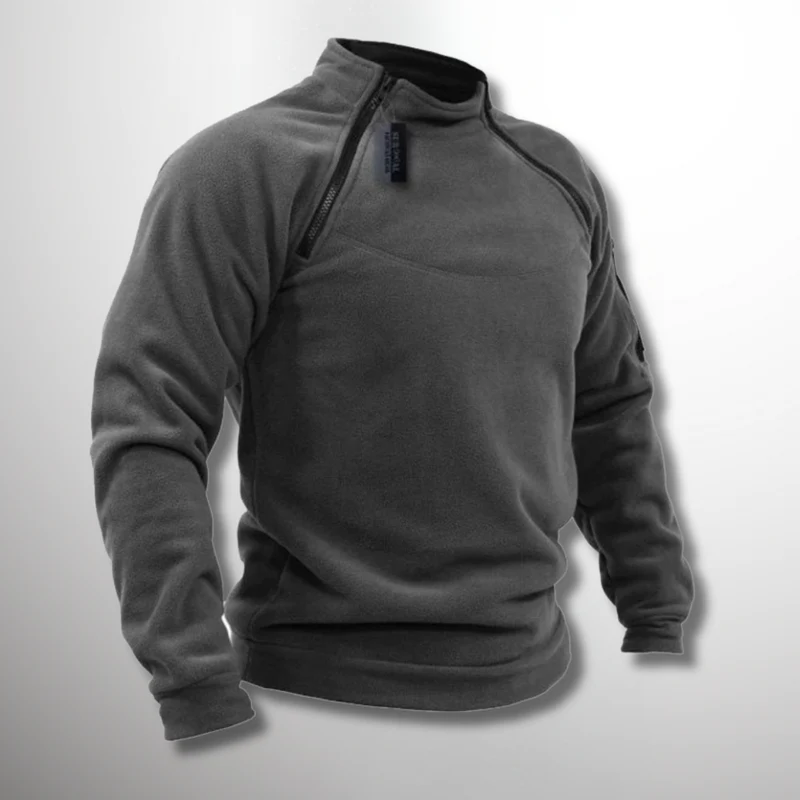 Herren Fleecepullover | winddichte Ausführung mit gerader Form