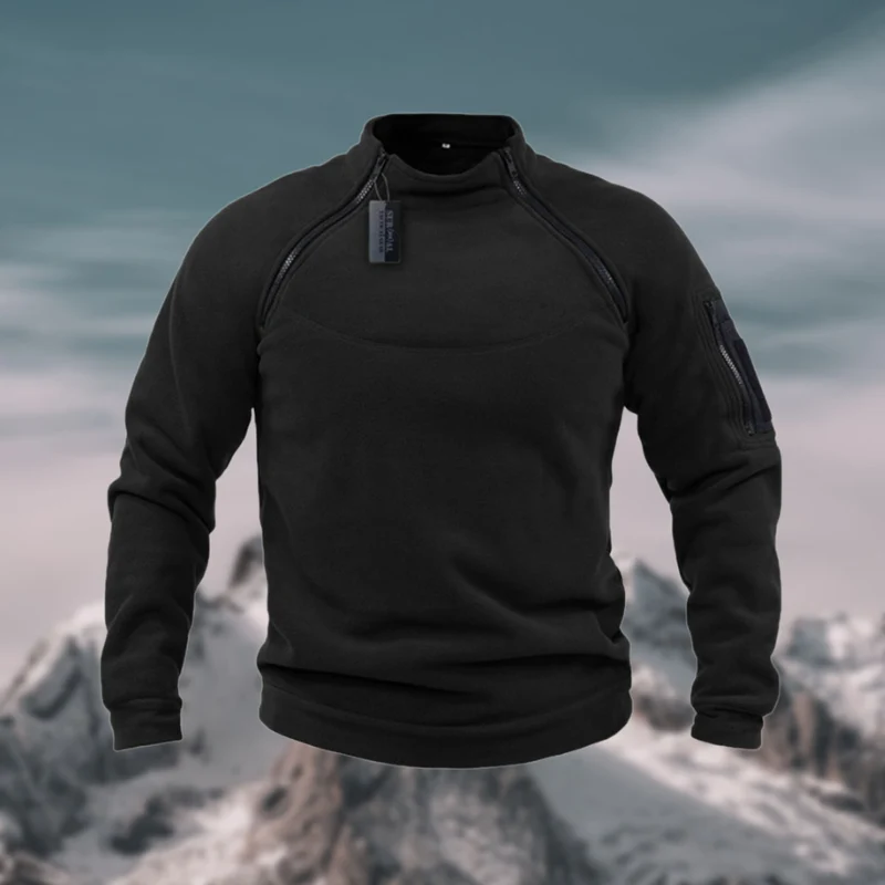 Herren Fleecepullover | winddichte Ausführung mit gerader Form