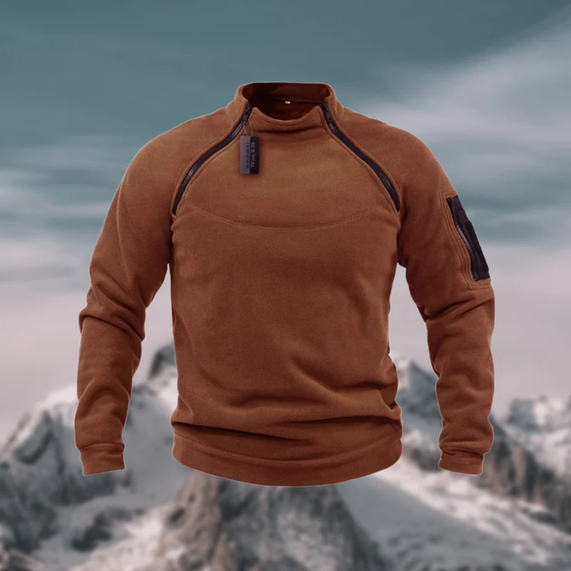 Herren Fleecepullover | winddichte Ausführung mit gerader Form