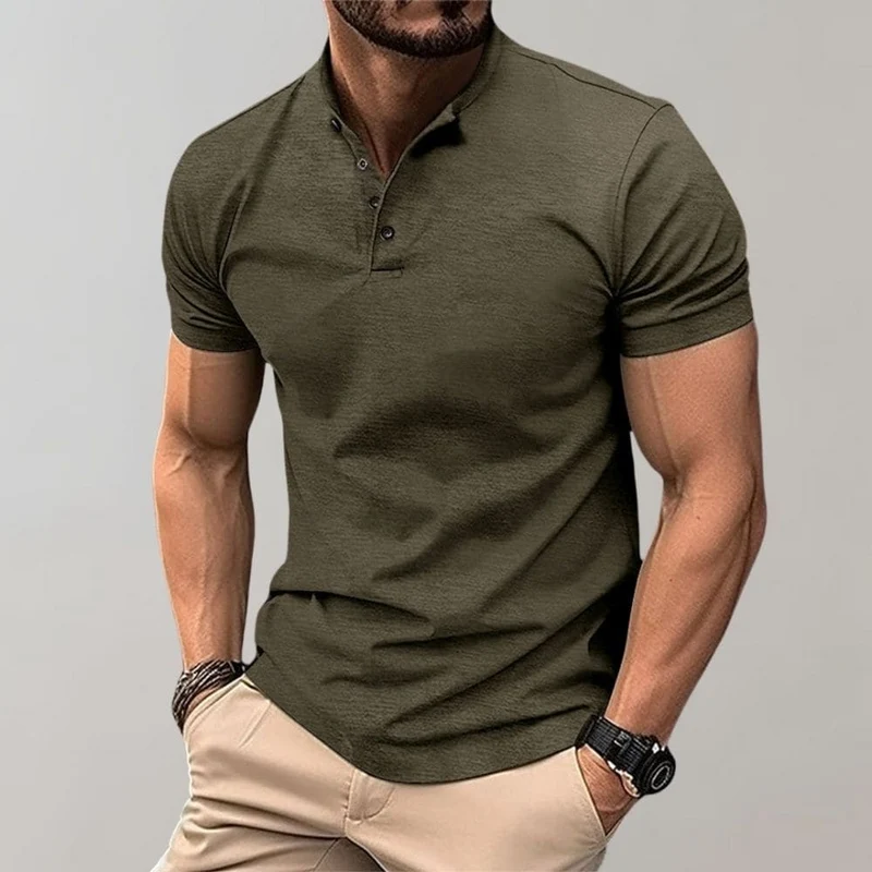 Herren Polo | klar geschnittenes Kurzarmshirt mit Knopfleiste