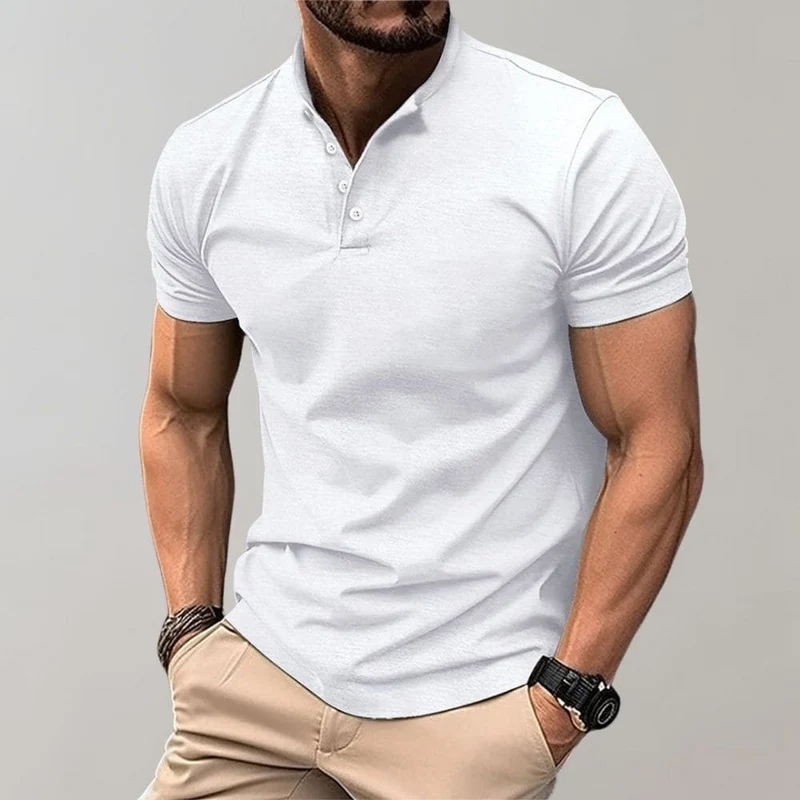 Herren Polo | klar geschnittenes Kurzarmshirt mit Knopfleiste