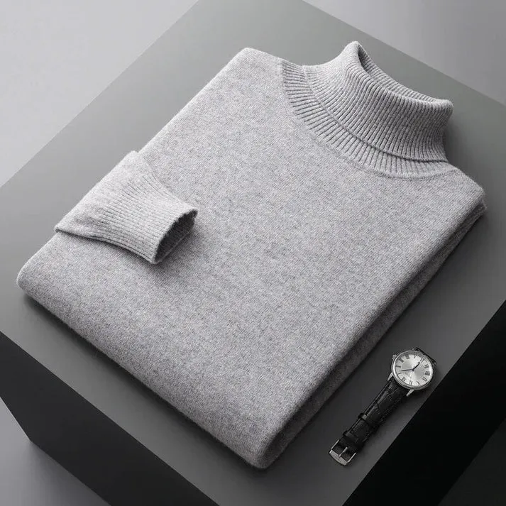 Herren Rollkragenpullover | klar geschnittene Passform