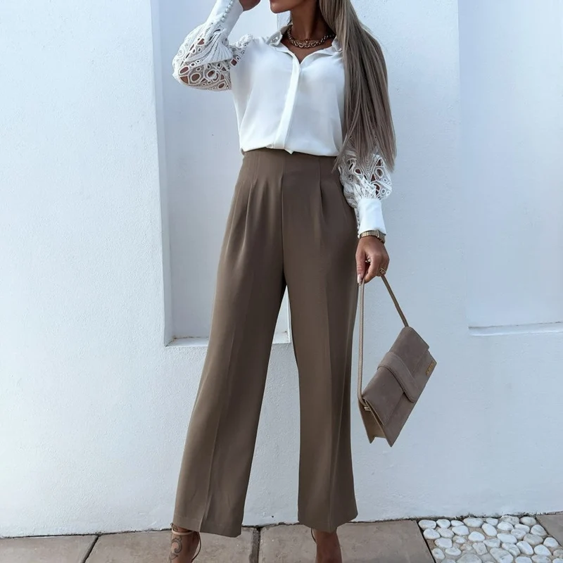 Damen Bluse | V-Ausschnitt und lockere Passform