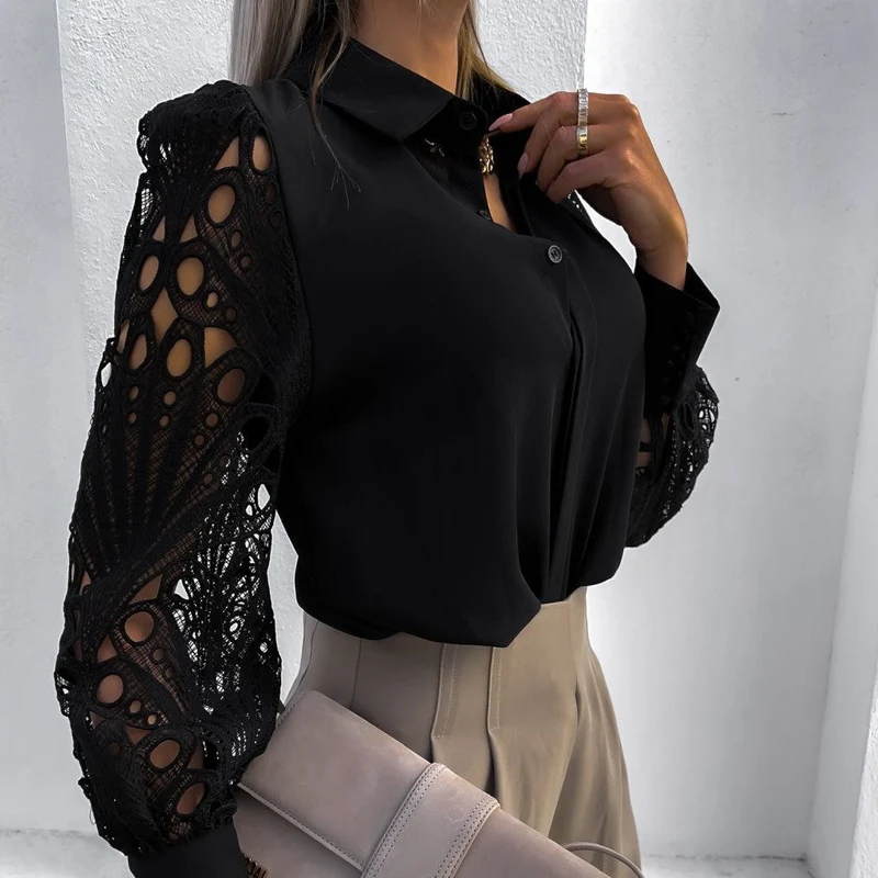 Damen Bluse | V-Ausschnitt und lockere Passform