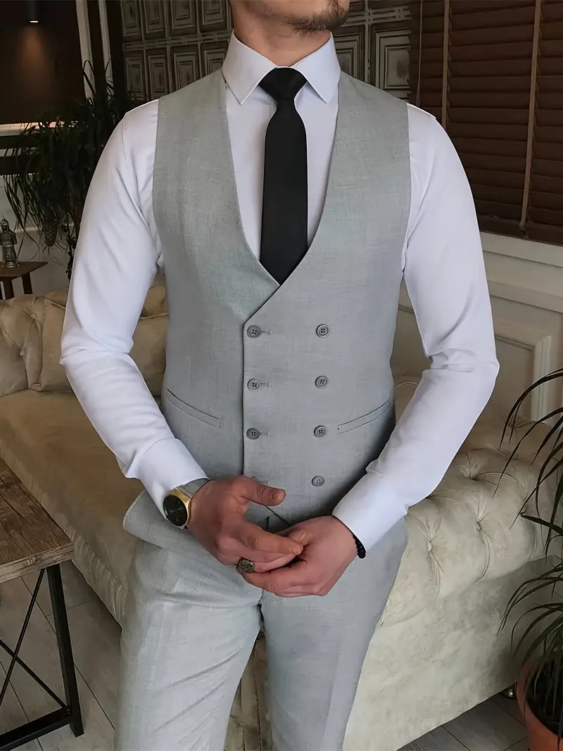 Herren Business-Set | Blazer, Weste und Hose in klarer Form