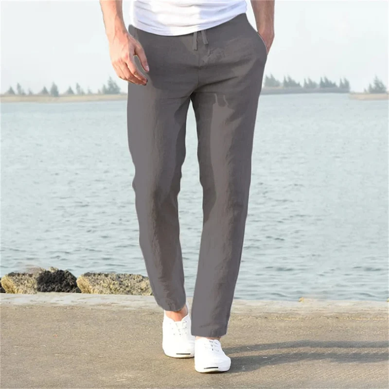 Herren Hose | leichte sommerliche Form mit weitem Bein