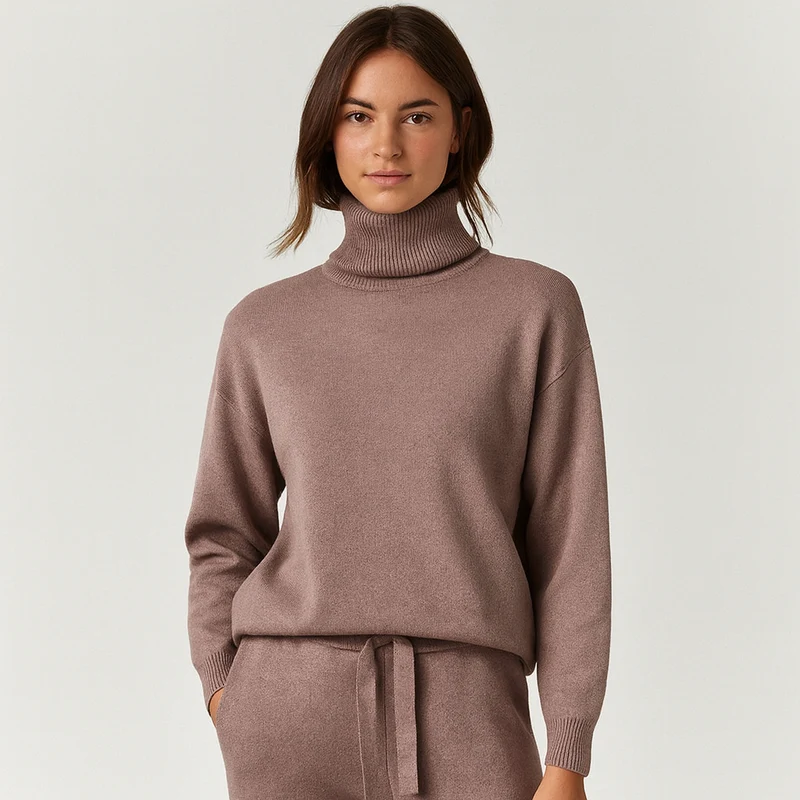Damen Lounge-Set | Oberteil und Hose mit klarer Form