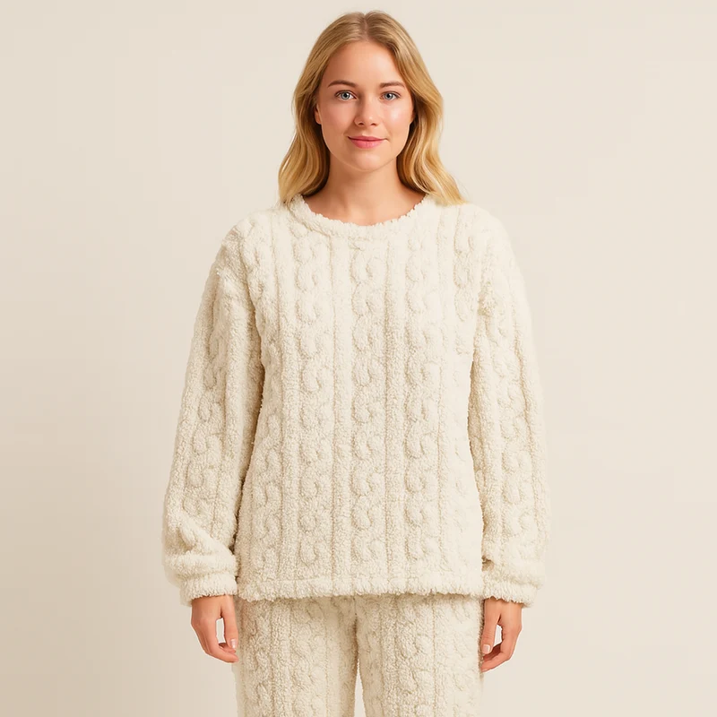 Damen Pyjama-Set | zweiteilig mit Oberteil und Hose