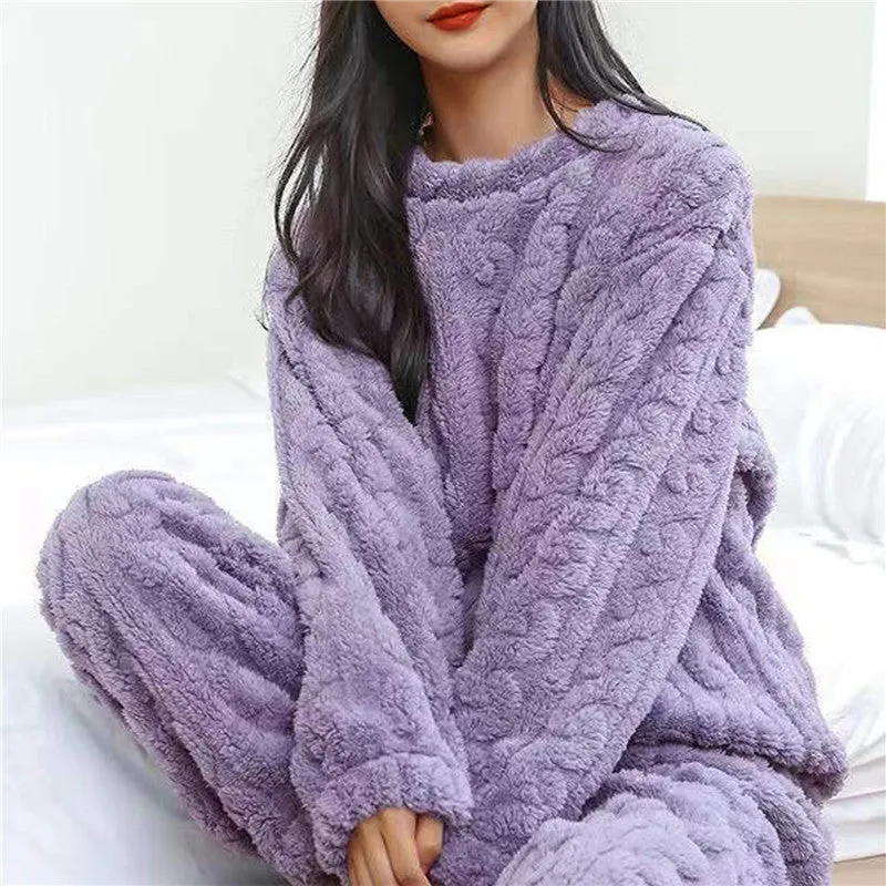 Damen Pyjama-Set | zweiteilig mit Oberteil und Hose