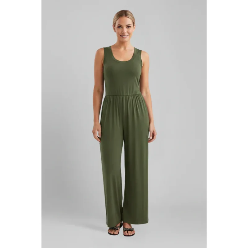 Beata | Damen Jumpsuit Elastischer Bund Alltag – Jumpsuit Komfort Alltag 2026