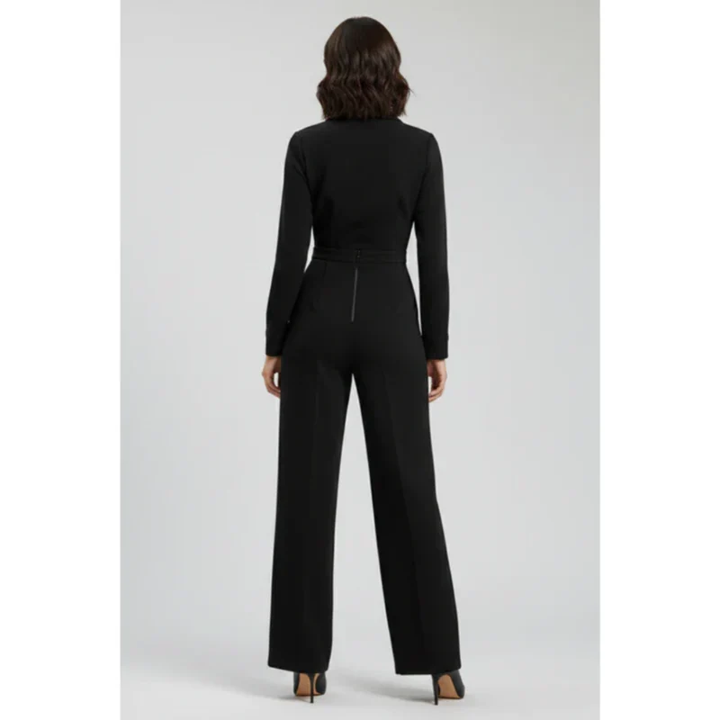 Uta | Damen Jumpsuit mit Kragen Abend Schlicht – Schlichter Abend Jumpsuit 2026