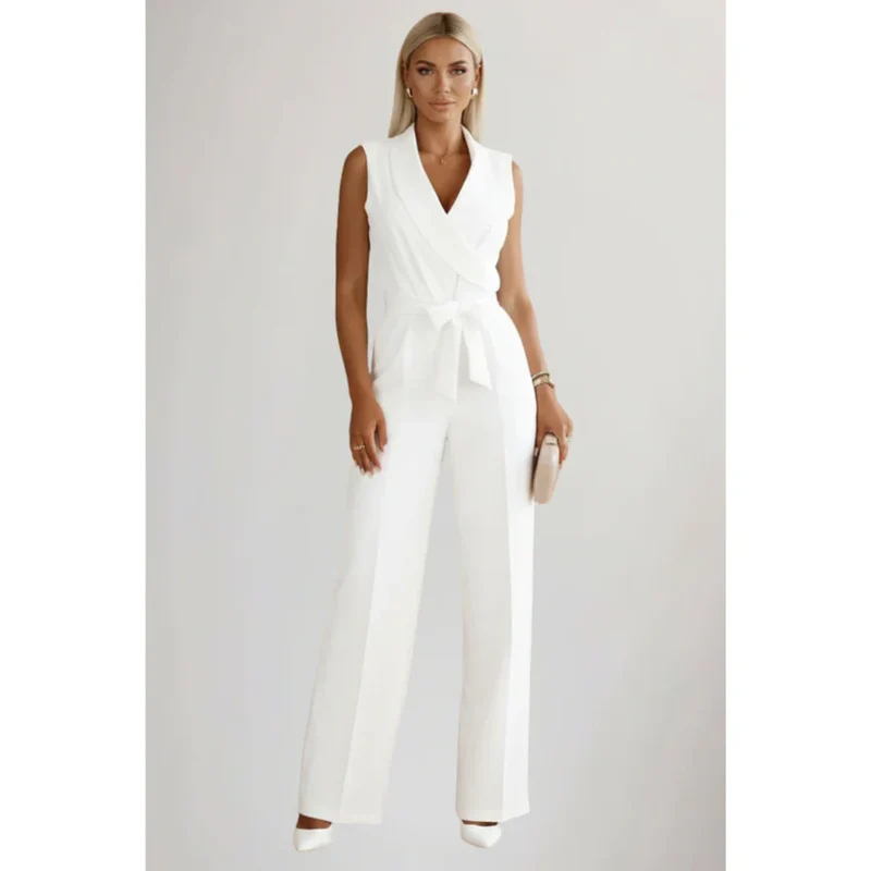 Janin | Damen Jumpsuit Abend V-Ausschnitt – V-Neck Jumpsuit Elegant Abend 2026