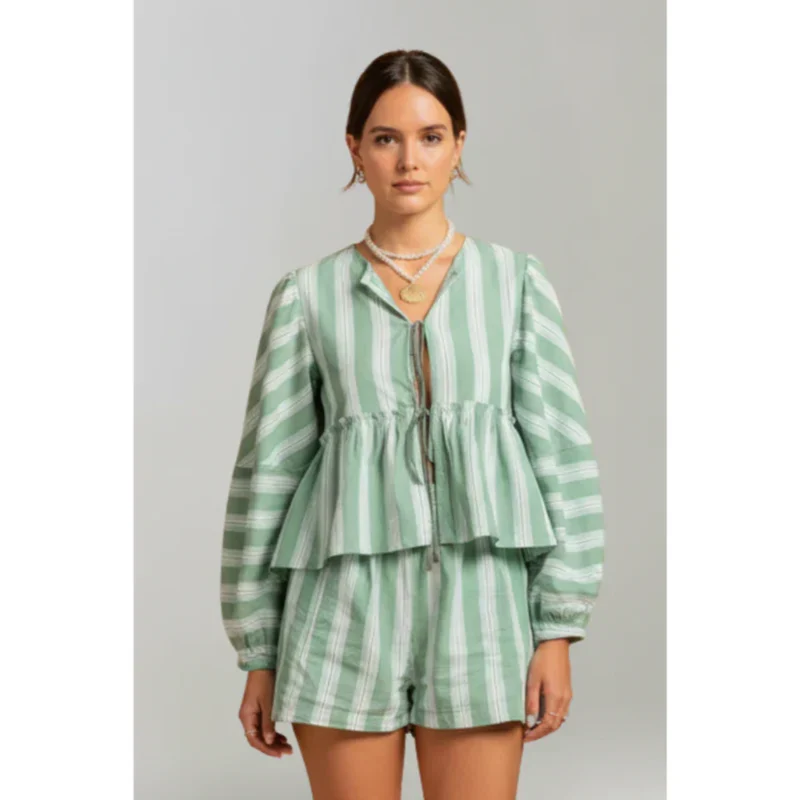 Jana | Damen Zweiteiler Shorts Print Strand – Print Set Shorts Strand 2026