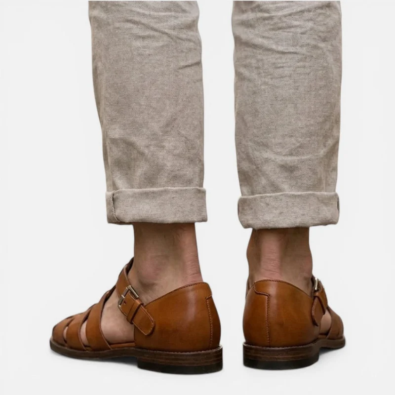 Robert | Herren Sandalen Riemen Schnalle – Komfort Herrensandalen für Urlaub 2026