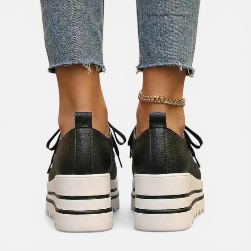Sandra | Damen Plateau Sneaker – Sneakers mit Plateau Sohle Schnürung Sommer 2026