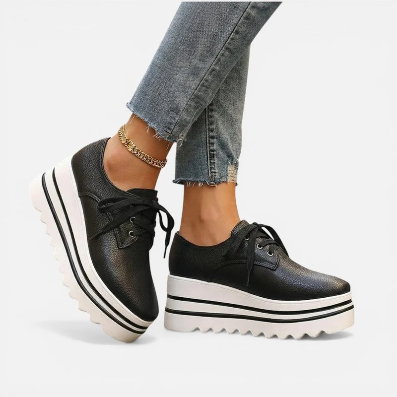 Sandra | Damen Plateau Sneaker – Sneakers mit Plateau Sohle Schnürung Sommer 2026