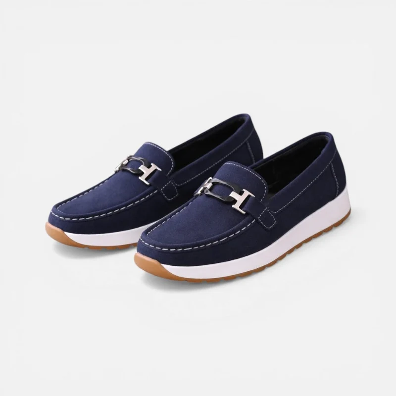 Petra | Damen Mokassin Slipper Zierdetail – Mokassins Flache Sohle Komfort 2026
