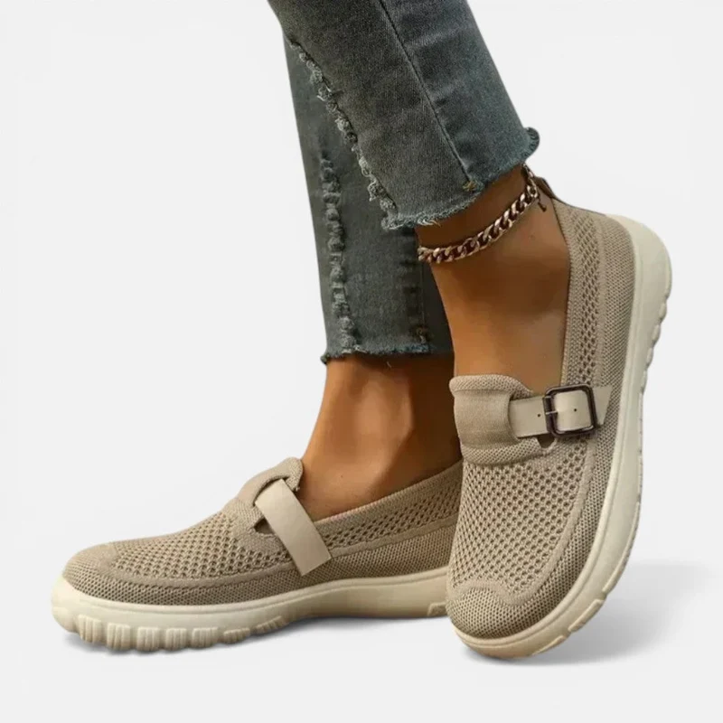 Waltraud | Damen Slipper Mesh Schnalle – Mesh Slipper Komfort Alltag Sommer 2026