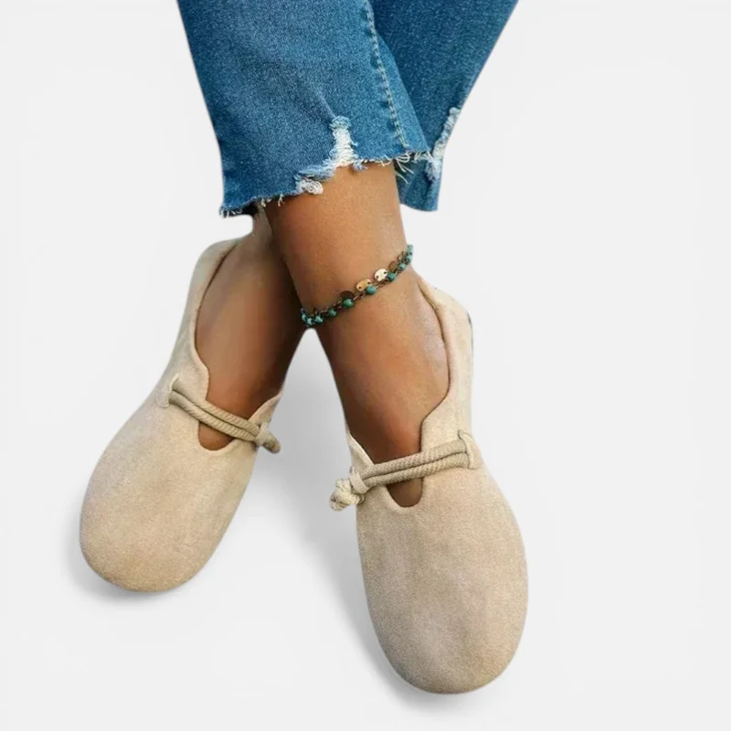 Helga | Damen Ballerinas Runde Form – Klassische Rundkappen Ballerinas Alltag 2026