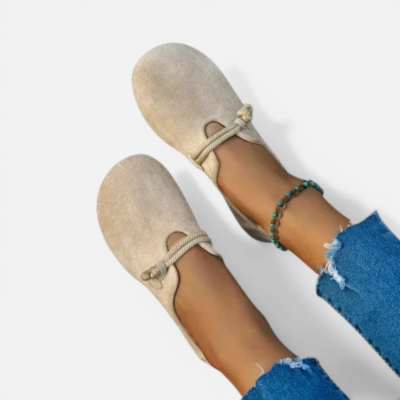 Helga | Damen Ballerinas Runde Form – Klassische Rundkappen Ballerinas Alltag 2026