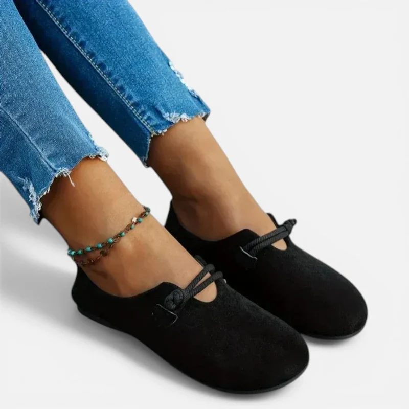 Helga | Damen Ballerinas Runde Form – Klassische Rundkappen Ballerinas Alltag 2026