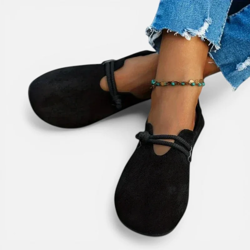 Helga | Damen Ballerinas Runde Form – Klassische Rundkappen Ballerinas Alltag 2026