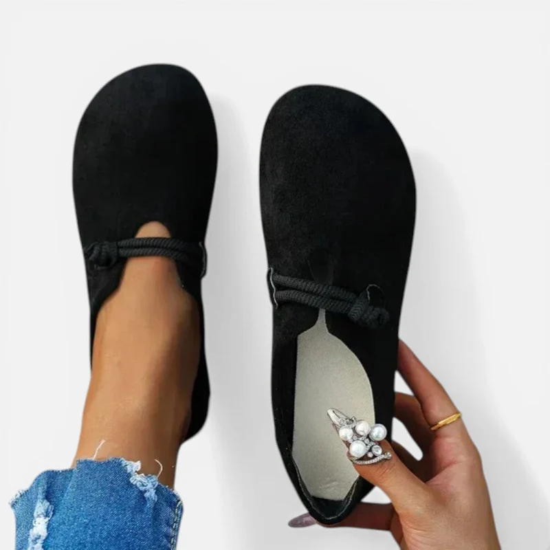 Helga | Damen Ballerinas Runde Form – Klassische Rundkappen Ballerinas Alltag 2026