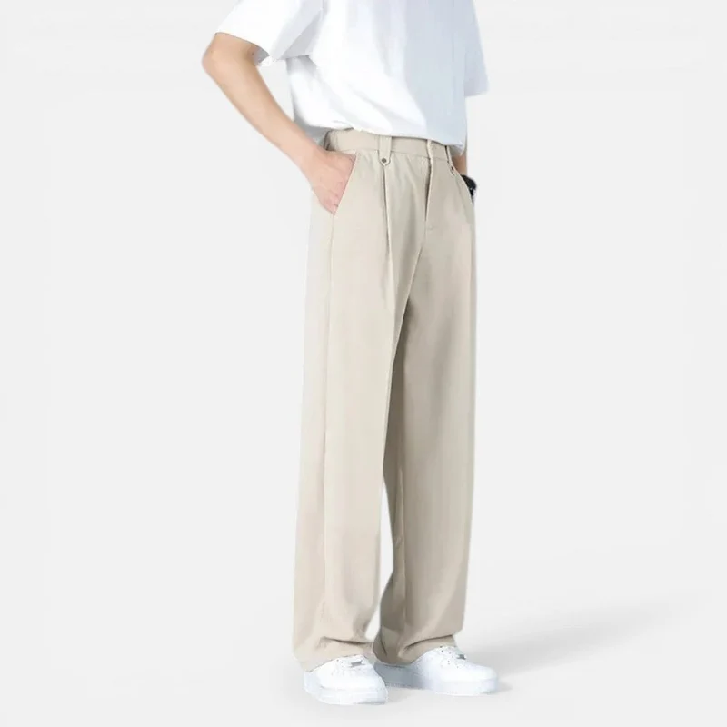 Michael | Herren Stoffhose Wide Leg Elastischer Bund – Weite Sommerhose Herren 2026
