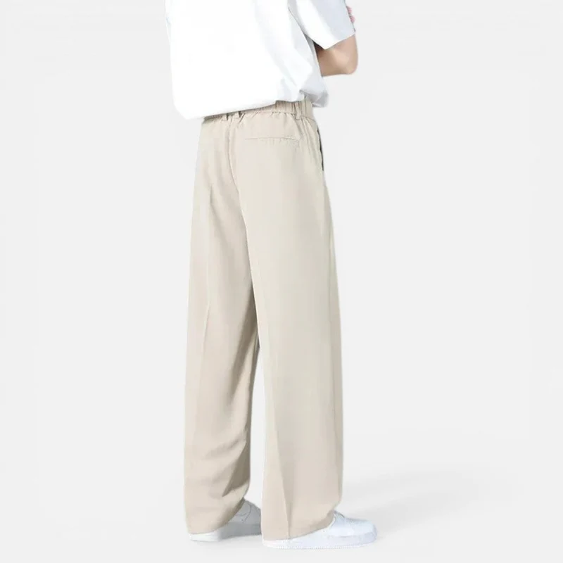 Michael | Herren Stoffhose Wide Leg Elastischer Bund – Weite Sommerhose Herren 2026