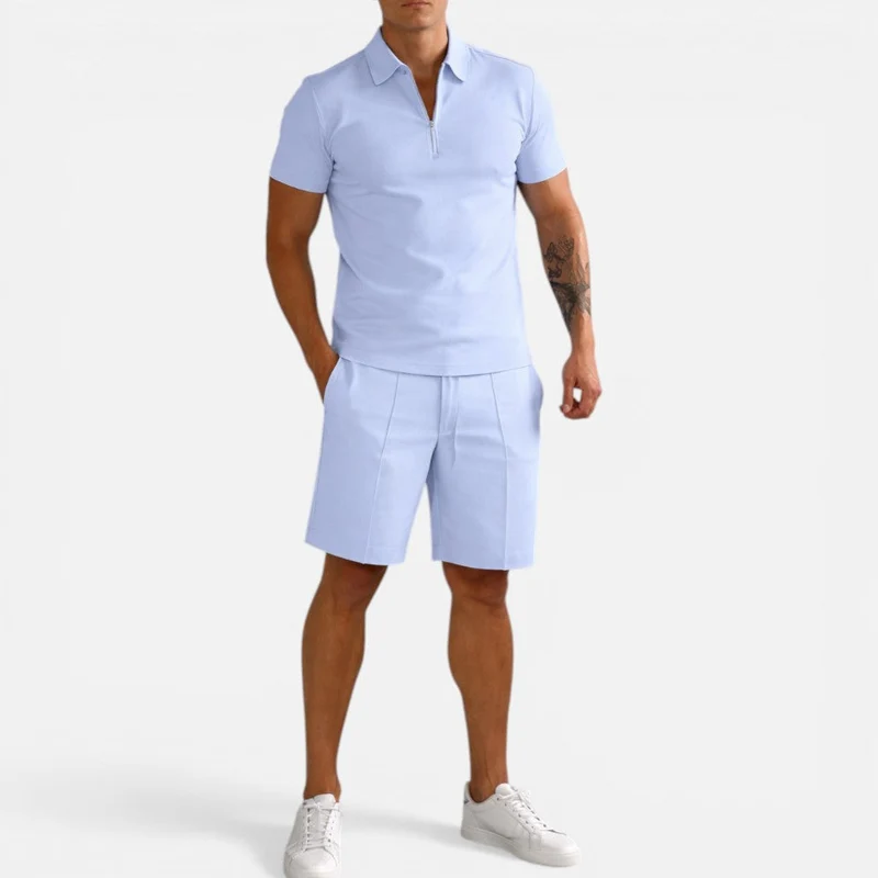 Klaus | Herren Polo Set Shorts – Zweiteiler Poloshirt Shorts Sommer 2026