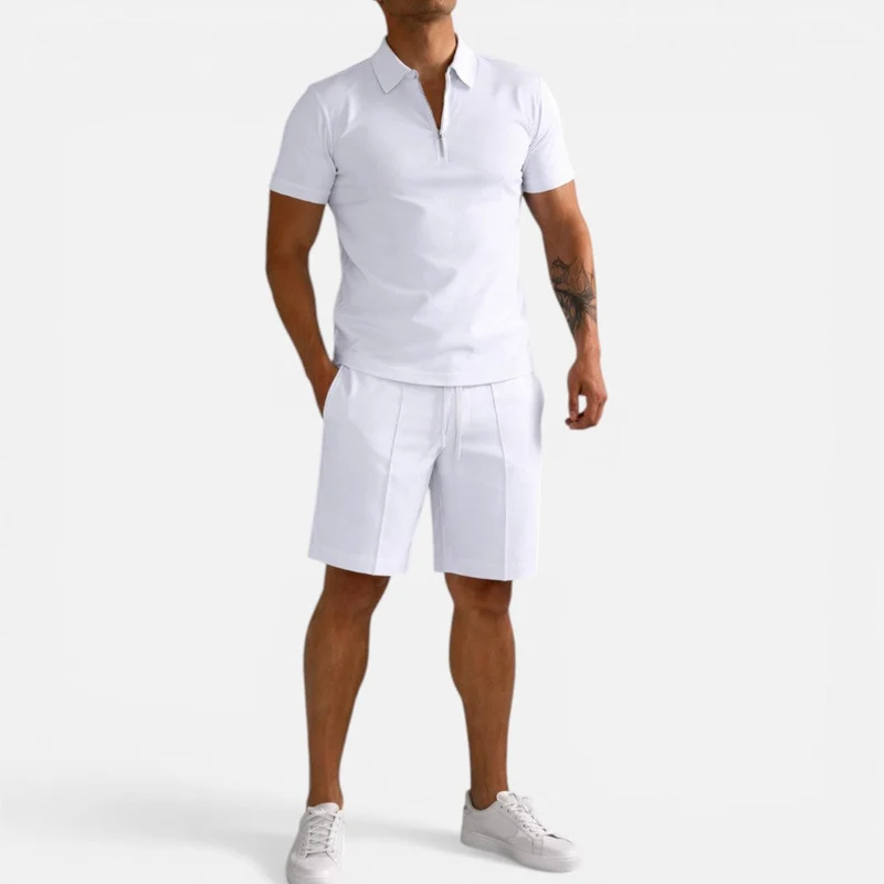 Klaus | Herren Polo Set Shorts – Zweiteiler Poloshirt Shorts Sommer 2026
