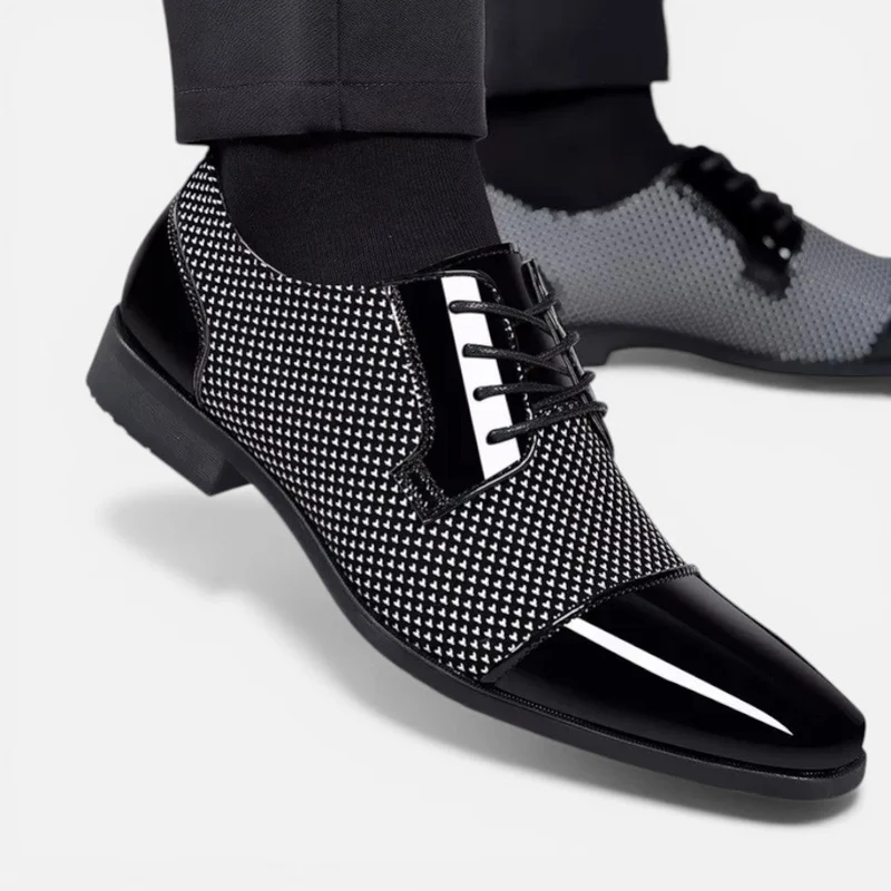 Jürgen | Herren Schnürschuhe Spitz Strukturiert – Elegante Schnürschuhe Business 2026